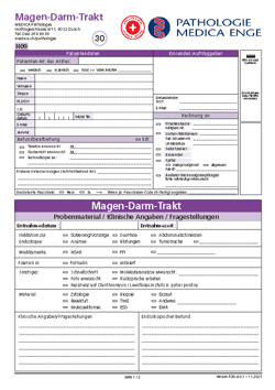 Magen-Darm-Trakt Auftragsformular